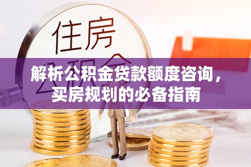 天台解析公积金贷款额度咨询，买房规划的必备指南