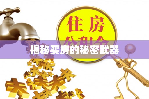 天台揭秘买房的秘密武器