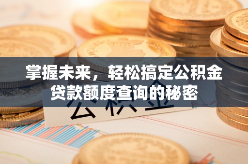 天台掌握未来，轻松搞定公积金贷款额度查询的秘密