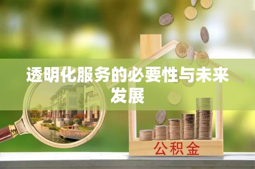 天台透明化服务的必要性与未来发展